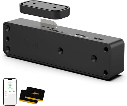 Bestkid F5 smart cabinet lock installed discreetly inside a cabinet