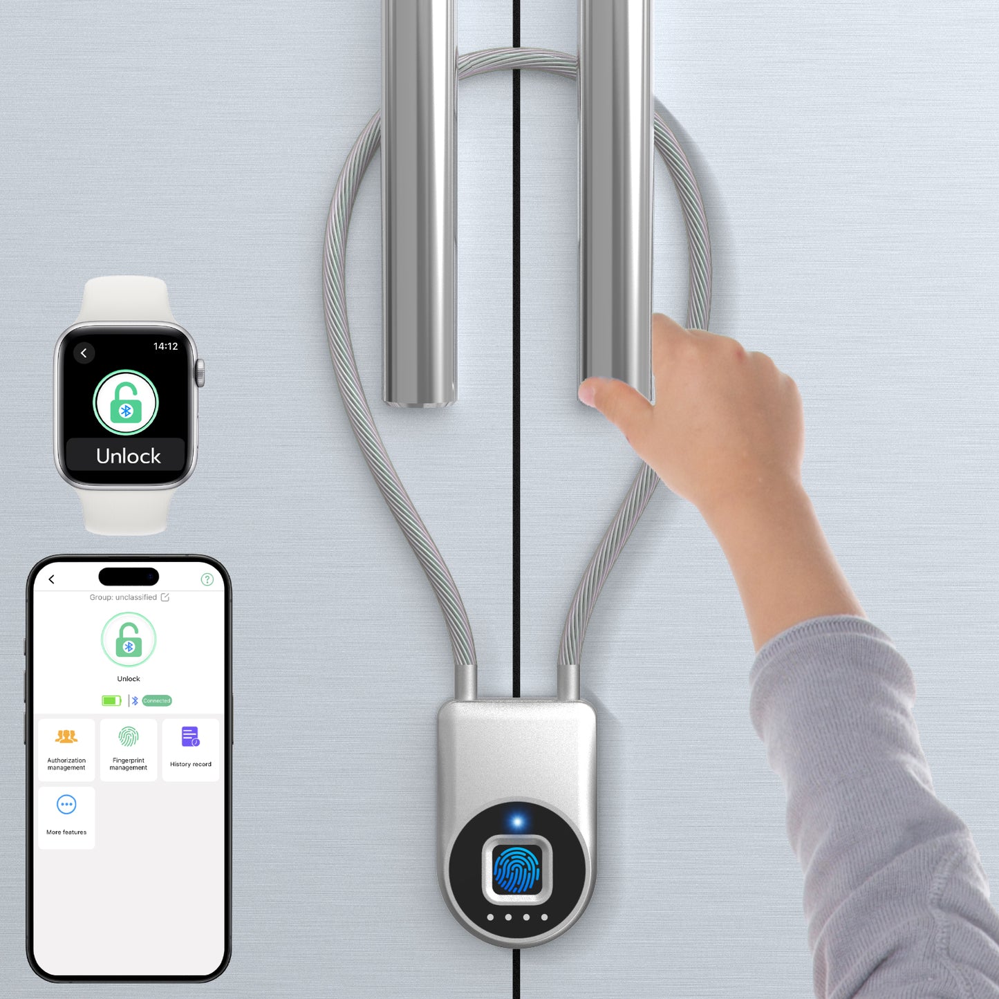 Bestkid Fingerprint Cable Lock